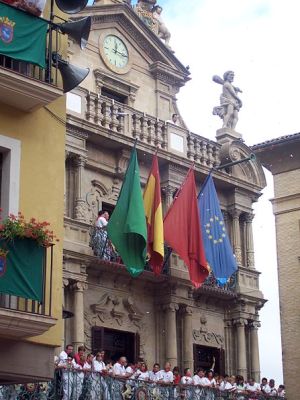 Rito del chupinazo a Pamplona