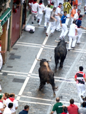 Corsa dei tori a Pamplona