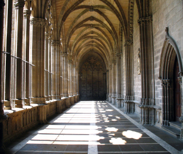 Chiostro che fa parte del Museo Diocesano di Pamplona